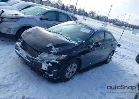 2013 Honda Civic Lx из США, поврежденный, VIN 2HGFB2F5XDH517540